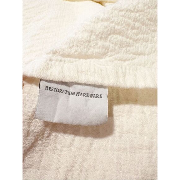 Restoration Hardware King Coverlet Blanket Made in Italy Ivory - Picture 5 of 7